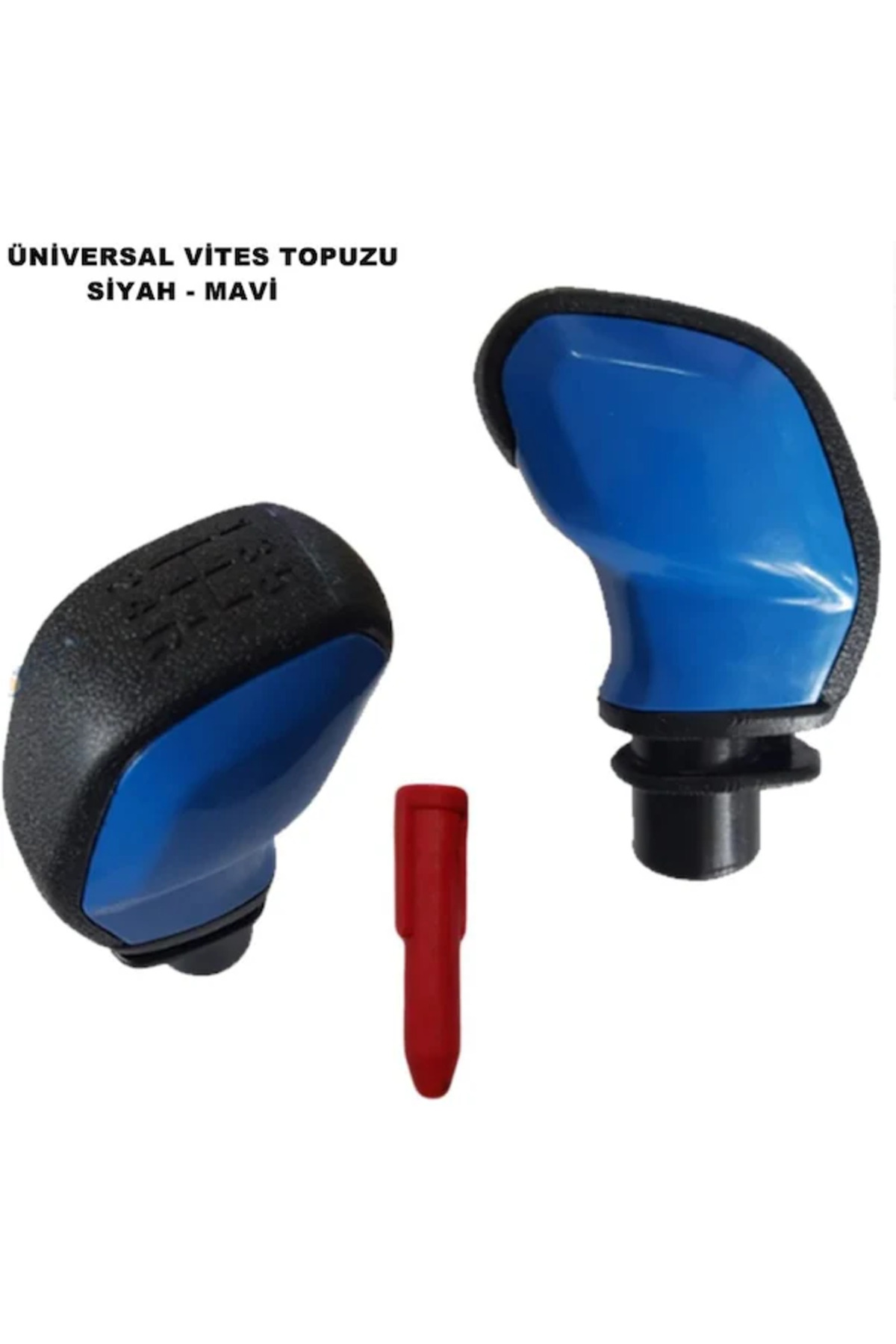 Vites Topuzu Kaliteli 5 Ileri Mandalsız Siyah-Mavi Yanak - küçük resim 1