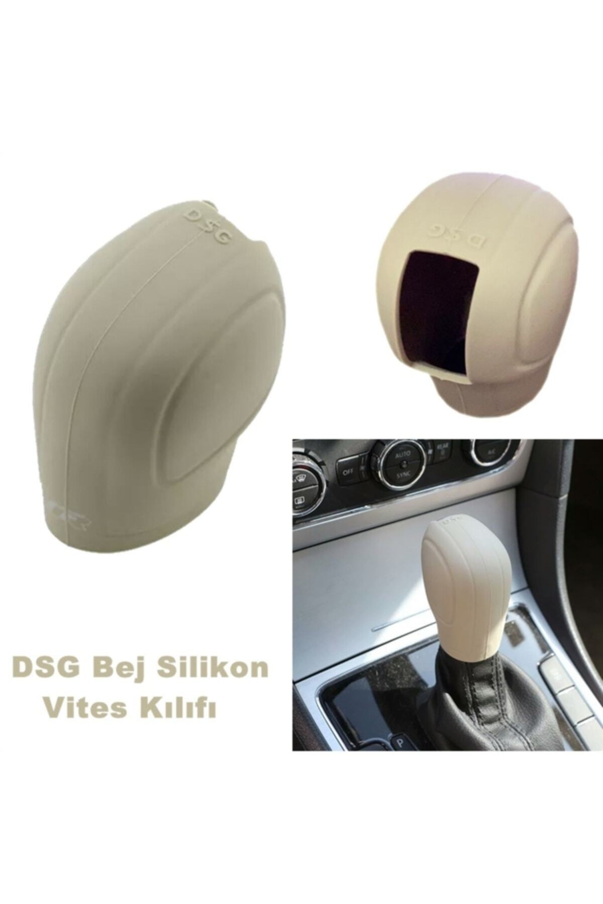 Dsg Silikon Vites Kılıfı Tüm Dsg Vites Araçlara Uyumlu Bej Renk - küçük resim 3