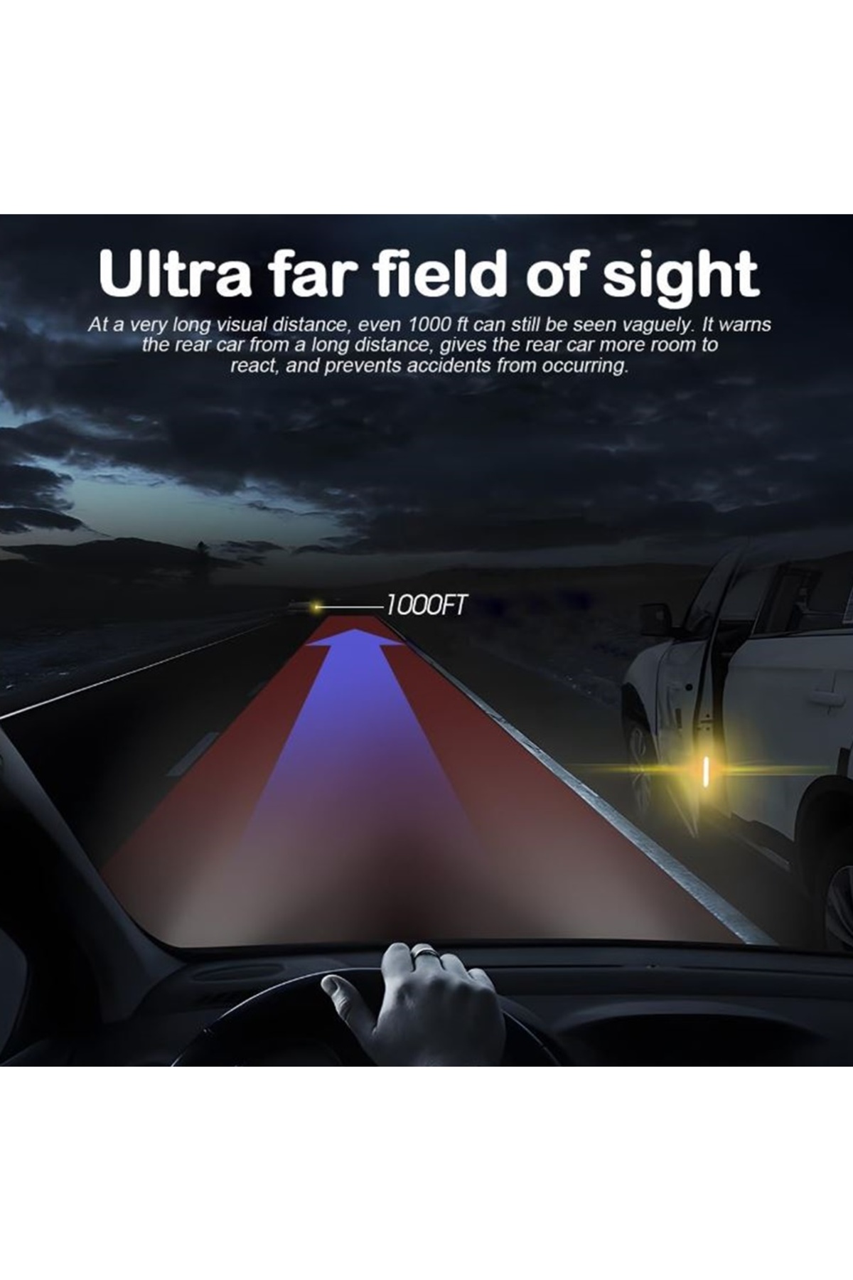 Araç Kapı Reflektör Çıkartmalar Gece Reflektörlü Uyarı Çıkartmaları Petekli Fosfor Sarı Reflektör - küçük resim 9