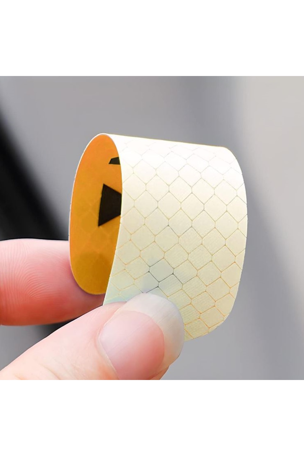 Araç Kapı Reflektör Çıkartmalar Gece Reflektörlü Uyarı Çıkartmaları Petekli Fosfor Sarı Reflektör - küçük resim 11