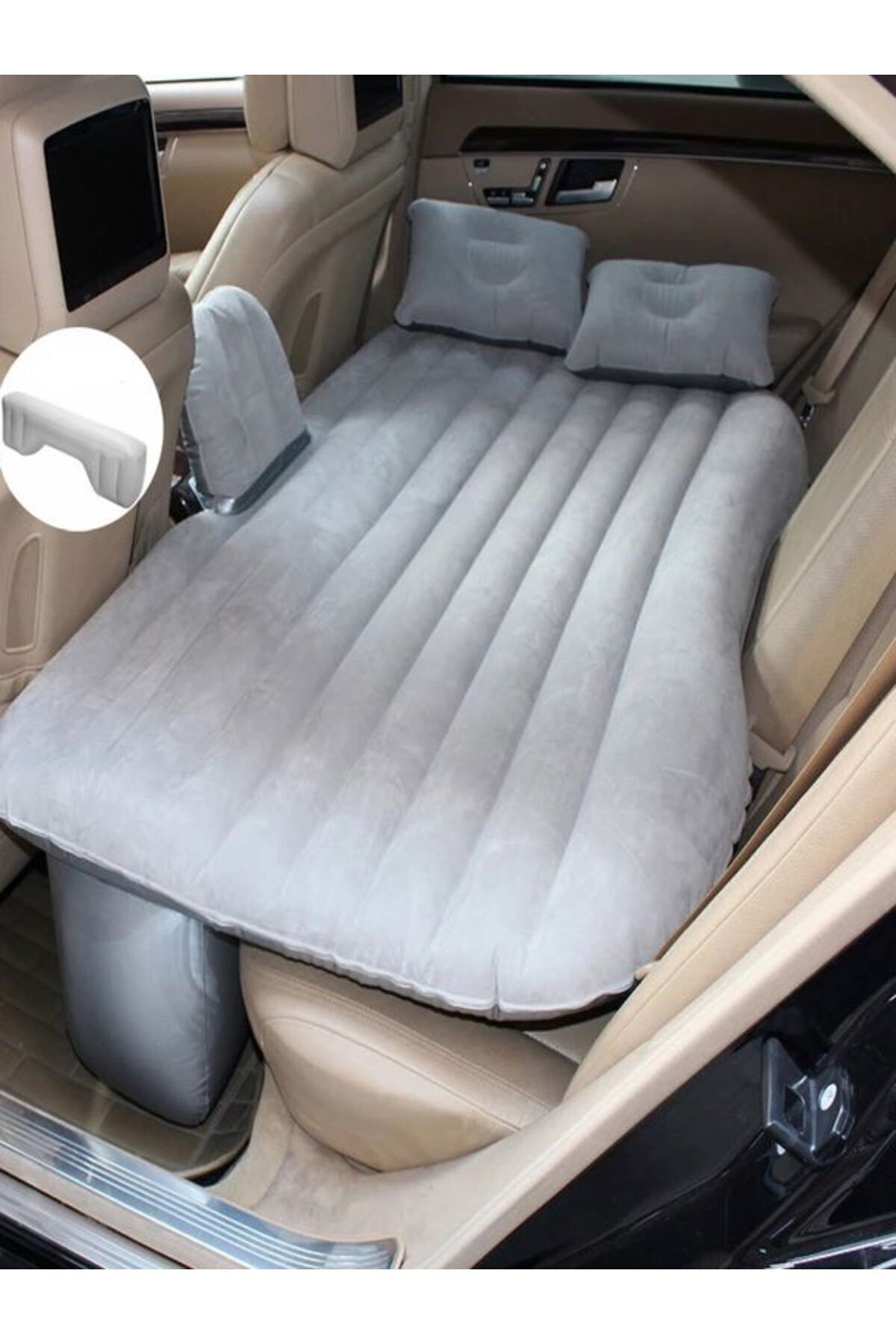 Şişme Yatak Arka Koltuk İçin 2 Adet Yastıklı, Araç İçi Yatak - küçük resim 3
