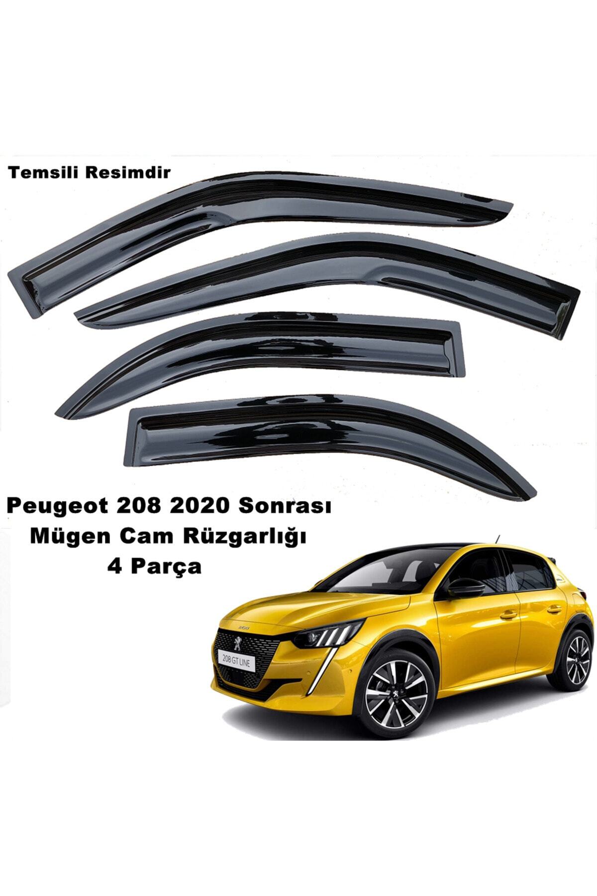 Peugeot 208 Mügen Cam Rüzgarlığı 2020 Sonrası 4 Lü Set Mügen Cam Rüzgarlığı - Caraks