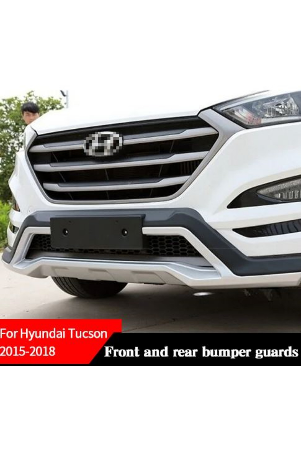Hyundai Tucson Ön Tampon Koruması Difüzör 2015-2018 Arası (Makyajsız Kasa) Uyumlu - küçük resim 7