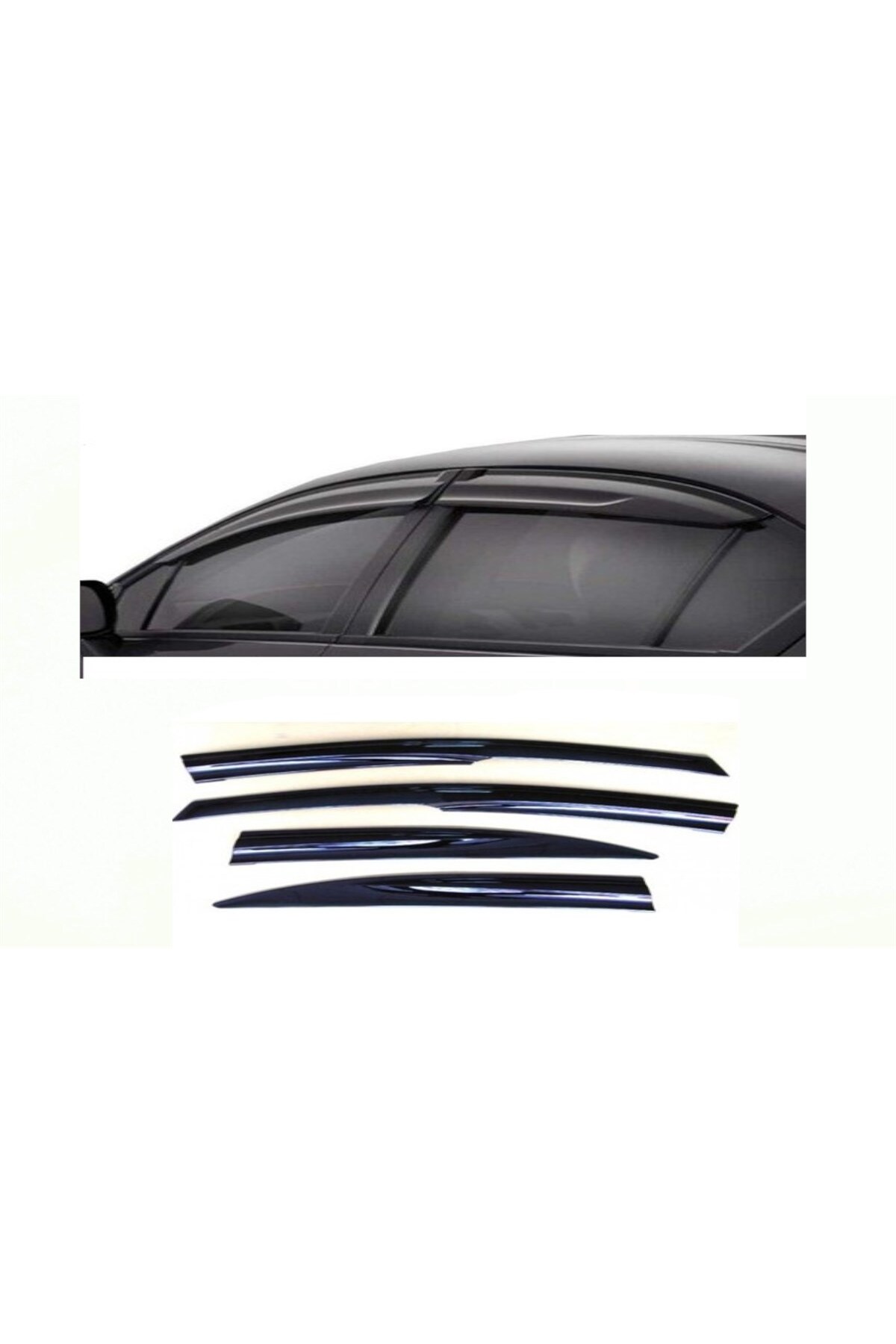 Fiat Egea Mugen Cam Rüzgarlığı 2016-2020 4'Lü Set - küçük resim 1