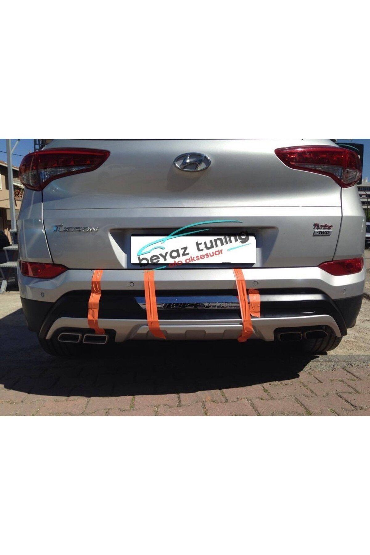 Hyundai Tucson Ön Arka Tampon Koruma Difüzör 2015-2018 Arası - küçük resim 6
