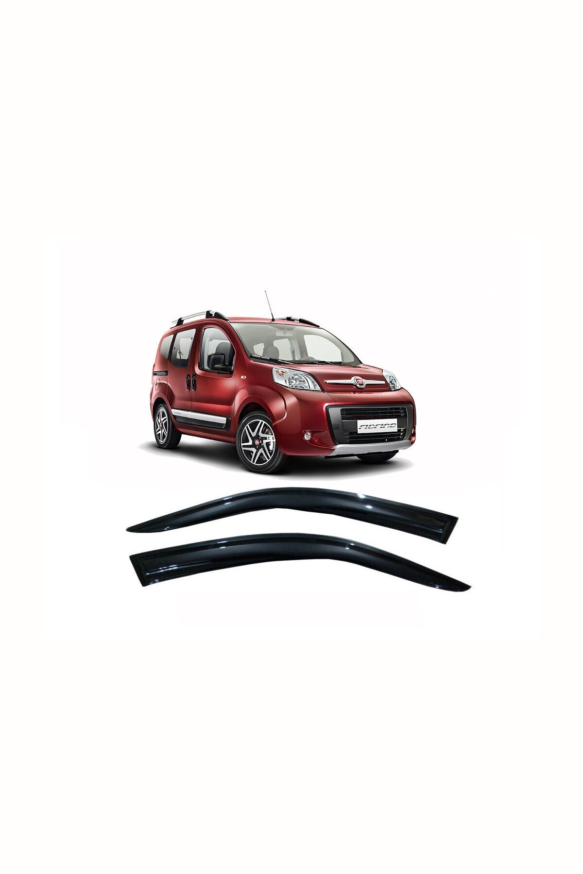 2012 Fiat Fiorino Cam Rüzgarlığı 2 Parça Kolay Montaj Araca Birebir Uyumlu - küçük resim 2