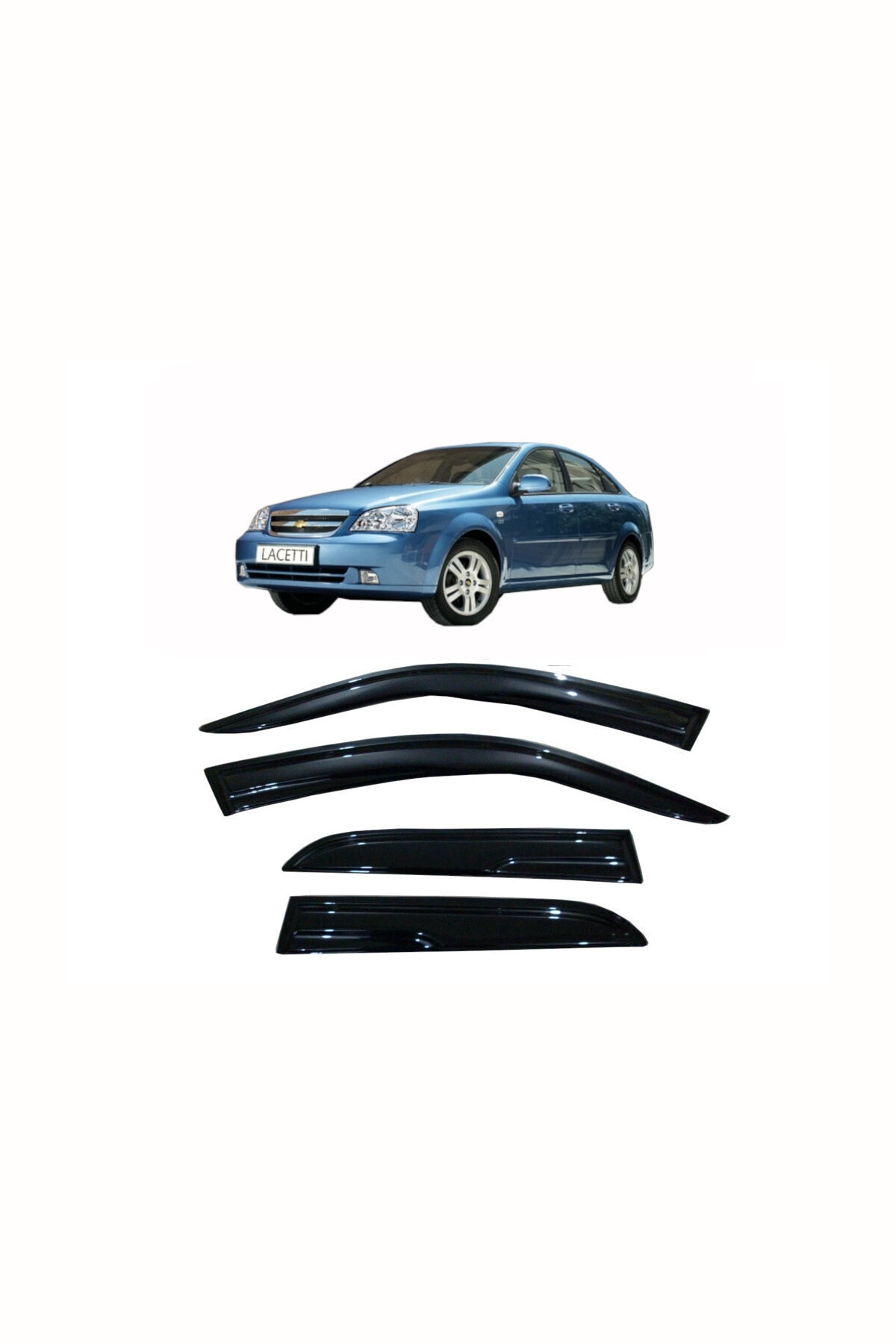 2006 Chevrolet Lacetti Sedan Cam Rüzgarlığı 4 Parça Kolay Montaj Ücretsiz Kargo - küçük resim 1