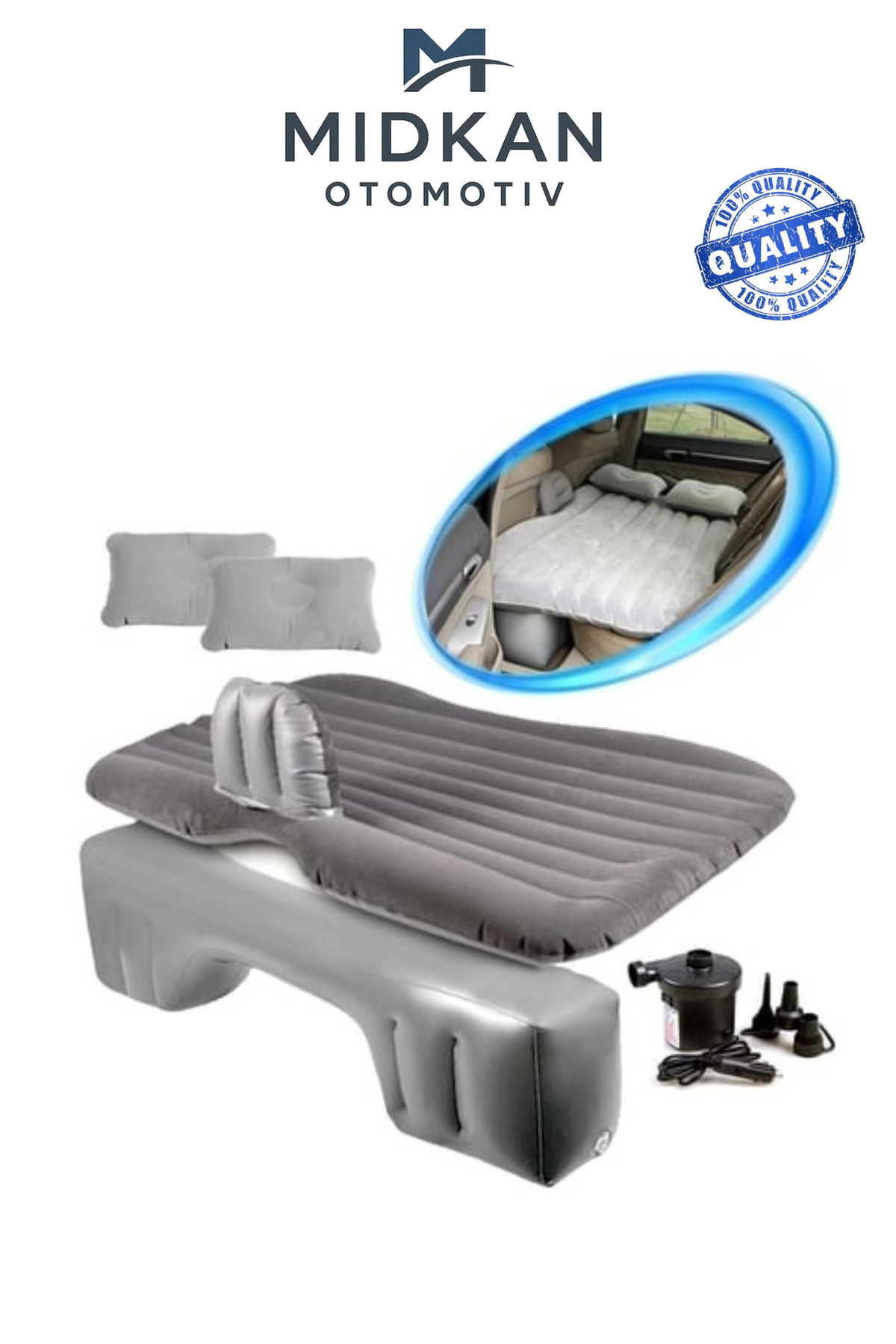 Şişirilebilir Araba Yatağı Ve Yastık Seti - küçük resim 43