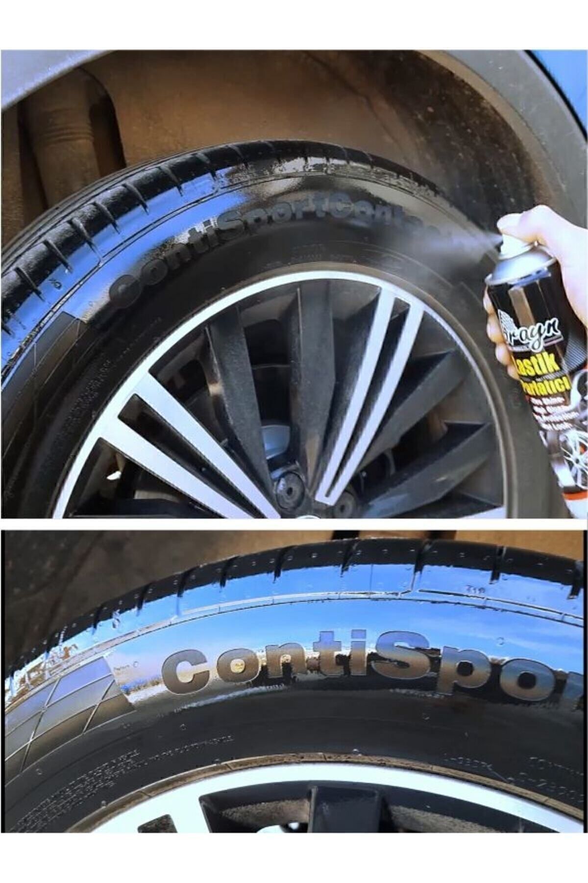 Premium Lastik Parlatıcı Tampon Parlatıcı Koruyucu Aerosol Sprey 500 Ml - küçük resim 7